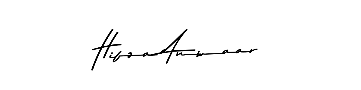 Create a beautiful signature design for name Hifza Anwaar. With this signature (Asem Kandis PERSONAL USE) fonts, you can make a handwritten signature for free. Hifza Anwaar signature style 9 images and pictures png