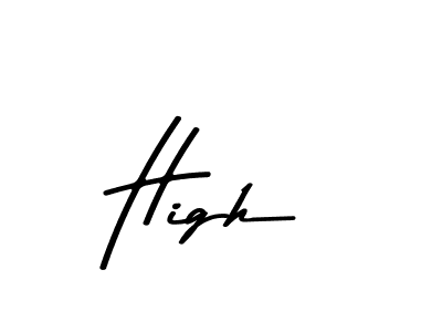 Similarly Asem Kandis PERSONAL USE is the best handwritten signature design. Signature creator online .You can use it as an online autograph creator for name High. High signature style 9 images and pictures png