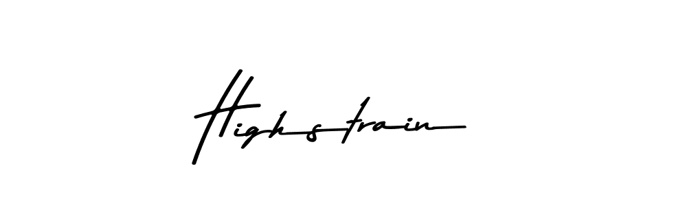 Similarly Asem Kandis PERSONAL USE is the best handwritten signature design. Signature creator online .You can use it as an online autograph creator for name Highstrain. Highstrain signature style 9 images and pictures png