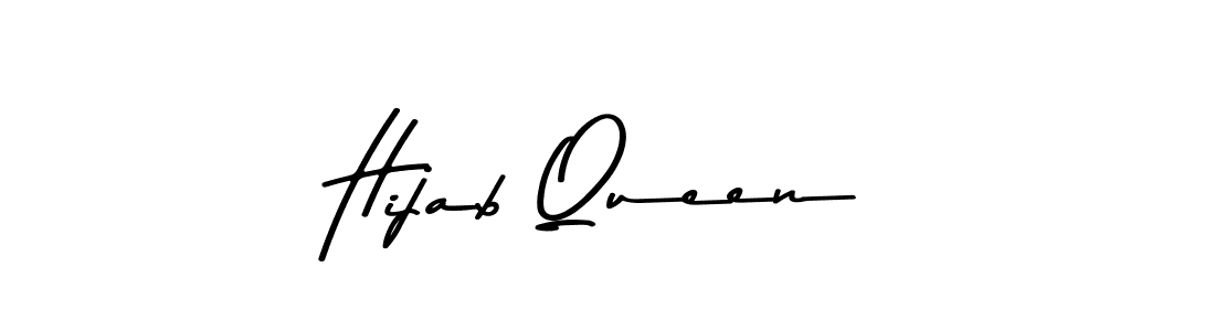 Make a beautiful signature design for name Hijab Queen. With this signature (Asem Kandis PERSONAL USE) style, you can create a handwritten signature for free. Hijab Queen signature style 9 images and pictures png