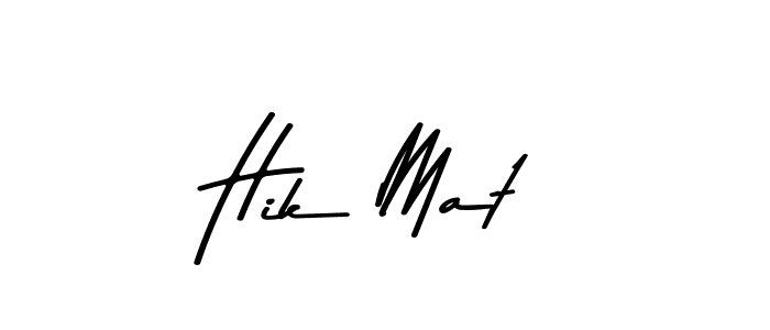 How to Draw Hik Mat signature style? Asem Kandis PERSONAL USE is a latest design signature styles for name Hik Mat. Hik Mat signature style 9 images and pictures png