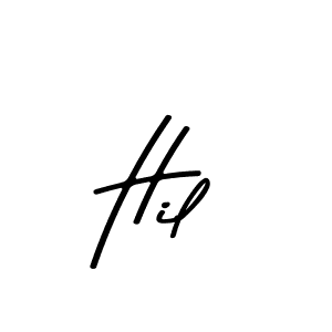 Make a beautiful signature design for name Hil. With this signature (Asem Kandis PERSONAL USE) style, you can create a handwritten signature for free. Hil signature style 9 images and pictures png