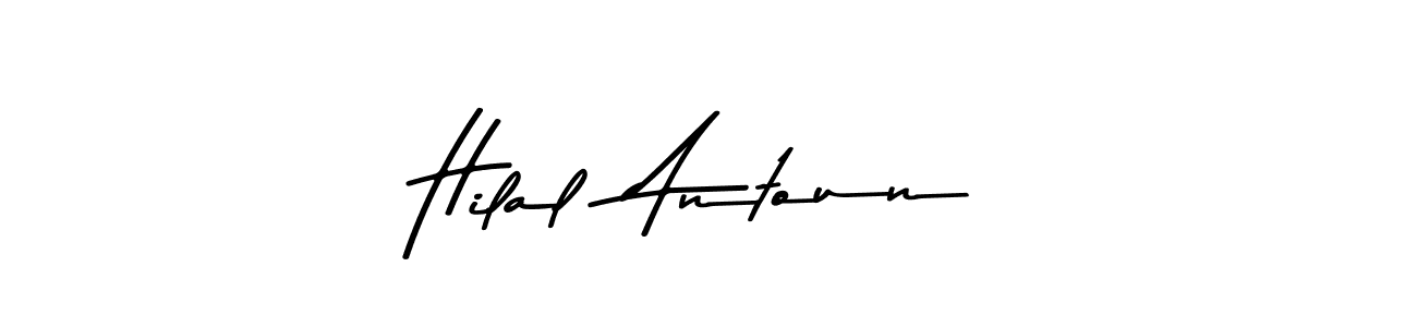 Also You can easily find your signature by using the search form. We will create Hilal  Antoun name handwritten signature images for you free of cost using Asem Kandis PERSONAL USE sign style. Hilal  Antoun signature style 9 images and pictures png