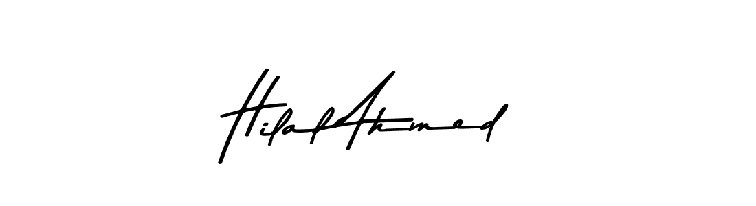 Design your own signature with our free online signature maker. With this signature software, you can create a handwritten (Asem Kandis PERSONAL USE) signature for name Hilal Ahmed. Hilal Ahmed signature style 9 images and pictures png