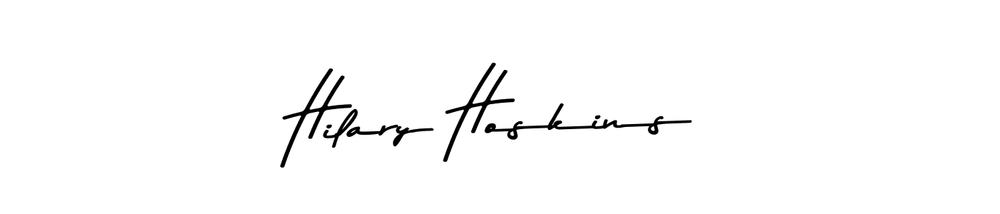 Make a beautiful signature design for name Hilary Hoskins. With this signature (Asem Kandis PERSONAL USE) style, you can create a handwritten signature for free. Hilary Hoskins signature style 9 images and pictures png