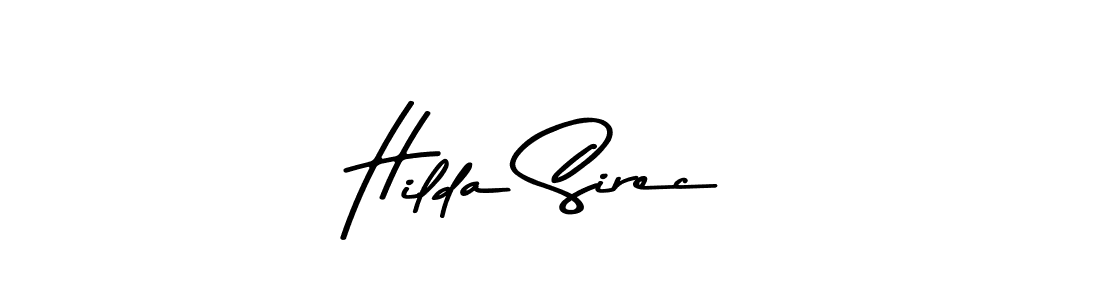 Similarly Asem Kandis PERSONAL USE is the best handwritten signature design. Signature creator online .You can use it as an online autograph creator for name Hilda Sirec. Hilda Sirec signature style 9 images and pictures png