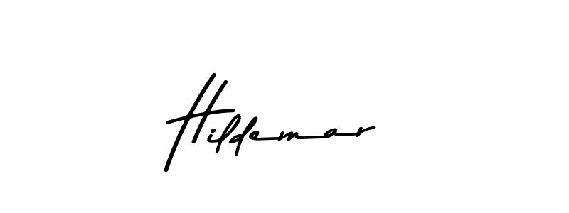 Design your own signature with our free online signature maker. With this signature software, you can create a handwritten (Asem Kandis PERSONAL USE) signature for name Hildemar. Hildemar signature style 9 images and pictures png