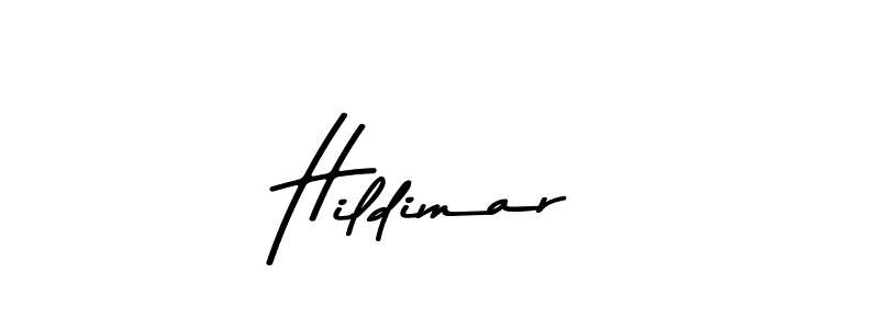 How to make Hildimar name signature. Use Asem Kandis PERSONAL USE style for creating short signs online. This is the latest handwritten sign. Hildimar signature style 9 images and pictures png