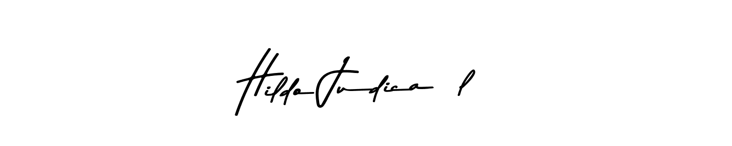 Make a beautiful signature design for name Hildo Judicaël. With this signature (Asem Kandis PERSONAL USE) style, you can create a handwritten signature for free. Hildo Judicaël signature style 9 images and pictures png