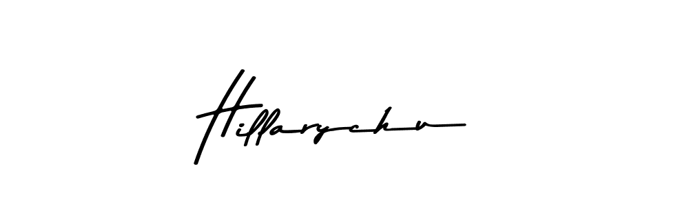 Make a beautiful signature design for name Hillarychu. With this signature (Asem Kandis PERSONAL USE) style, you can create a handwritten signature for free. Hillarychu signature style 9 images and pictures png