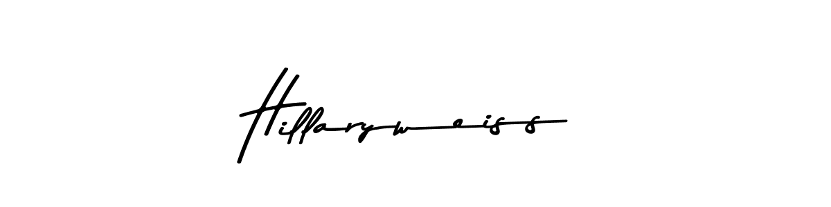 Similarly Asem Kandis PERSONAL USE is the best handwritten signature design. Signature creator online .You can use it as an online autograph creator for name Hillaryweiss. Hillaryweiss signature style 9 images and pictures png