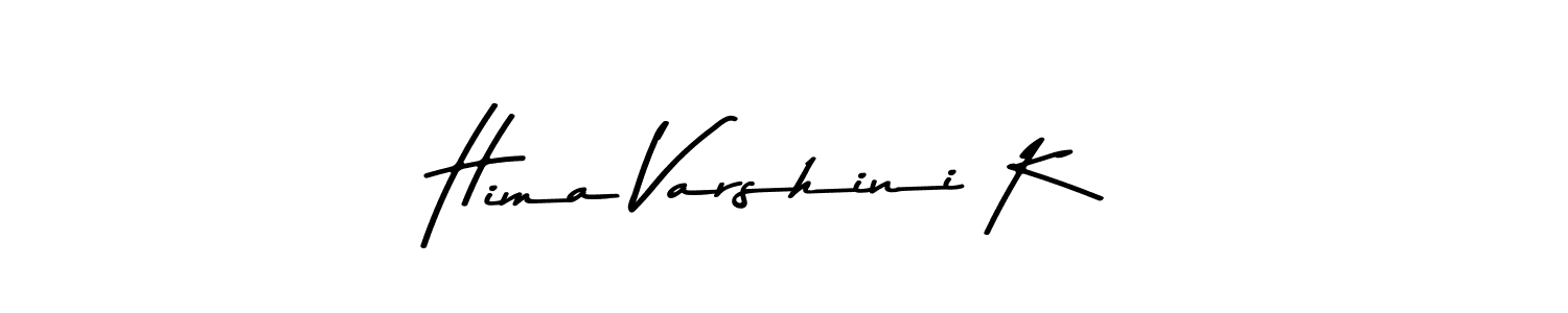 Design your own signature with our free online signature maker. With this signature software, you can create a handwritten (Asem Kandis PERSONAL USE) signature for name Hima Varshini K. Hima Varshini K signature style 9 images and pictures png