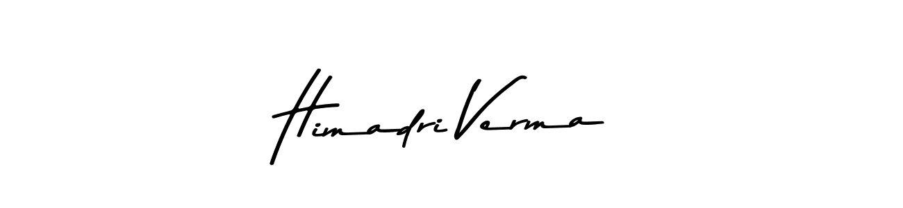 Create a beautiful signature design for name Himadri Verma. With this signature (Asem Kandis PERSONAL USE) fonts, you can make a handwritten signature for free. Himadri Verma signature style 9 images and pictures png