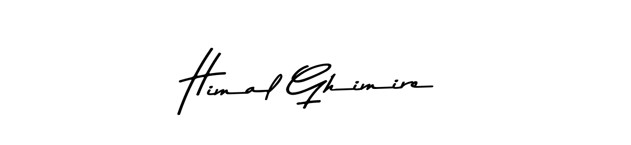 How to make Himal Ghimire name signature. Use Asem Kandis PERSONAL USE style for creating short signs online. This is the latest handwritten sign. Himal Ghimire signature style 9 images and pictures png