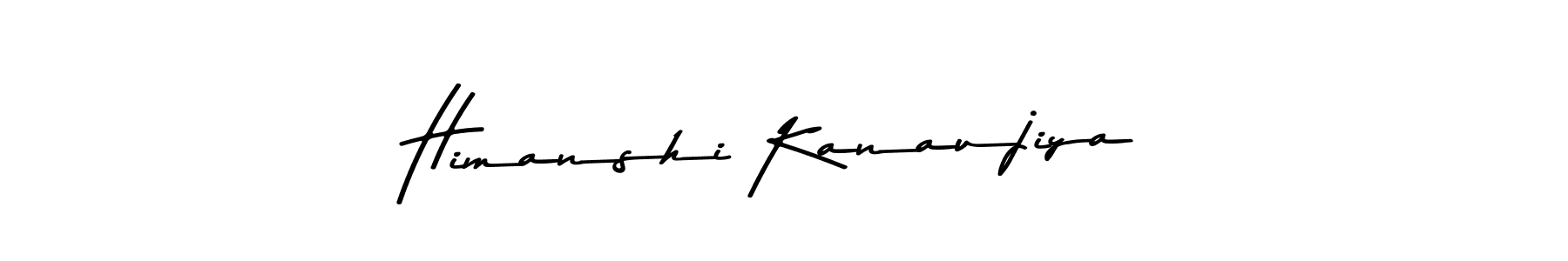 Design your own signature with our free online signature maker. With this signature software, you can create a handwritten (Asem Kandis PERSONAL USE) signature for name Himanshi Kanaujiya. Himanshi Kanaujiya signature style 9 images and pictures png