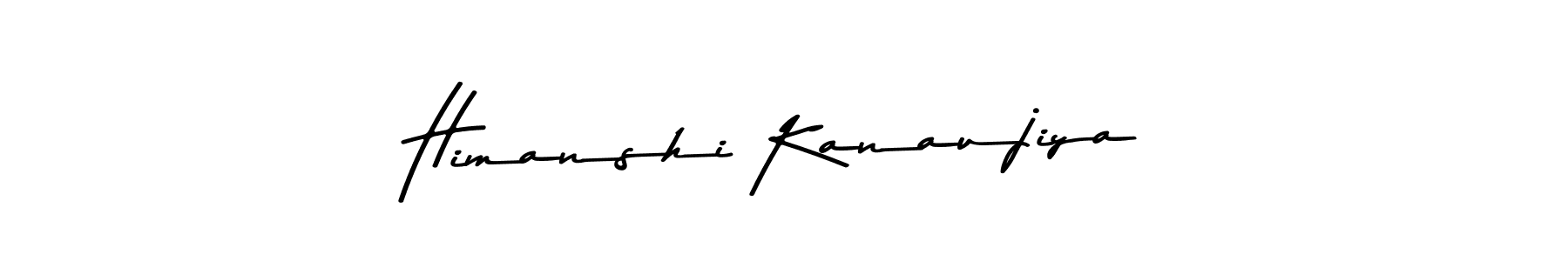 Create a beautiful signature design for name Himanshi Kanaujiya. With this signature (Asem Kandis PERSONAL USE) fonts, you can make a handwritten signature for free. Himanshi Kanaujiya signature style 9 images and pictures png