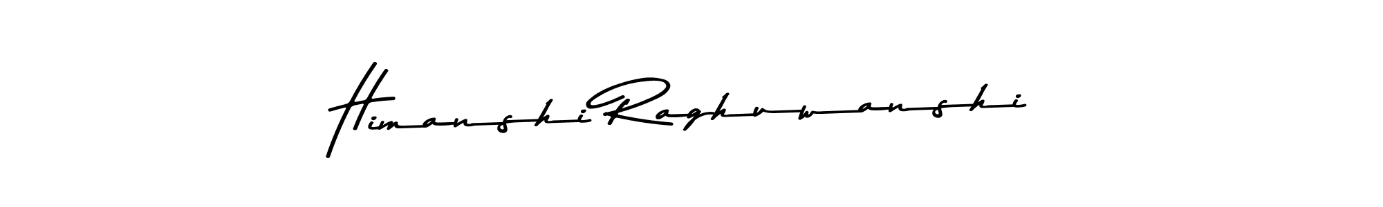 How to make Himanshi Raghuwanshi name signature. Use Asem Kandis PERSONAL USE style for creating short signs online. This is the latest handwritten sign. Himanshi Raghuwanshi signature style 9 images and pictures png