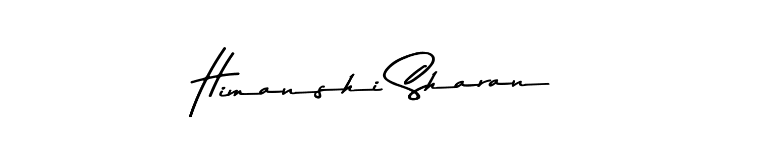 Also You can easily find your signature by using the search form. We will create Himanshi Sharan name handwritten signature images for you free of cost using Asem Kandis PERSONAL USE sign style. Himanshi Sharan signature style 9 images and pictures png