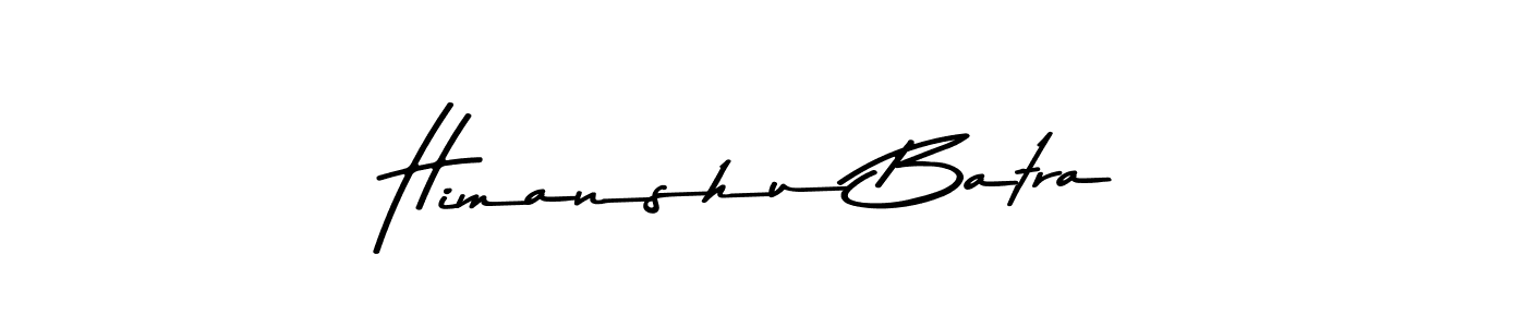 How to make Himanshu Batra name signature. Use Asem Kandis PERSONAL USE style for creating short signs online. This is the latest handwritten sign. Himanshu Batra signature style 9 images and pictures png