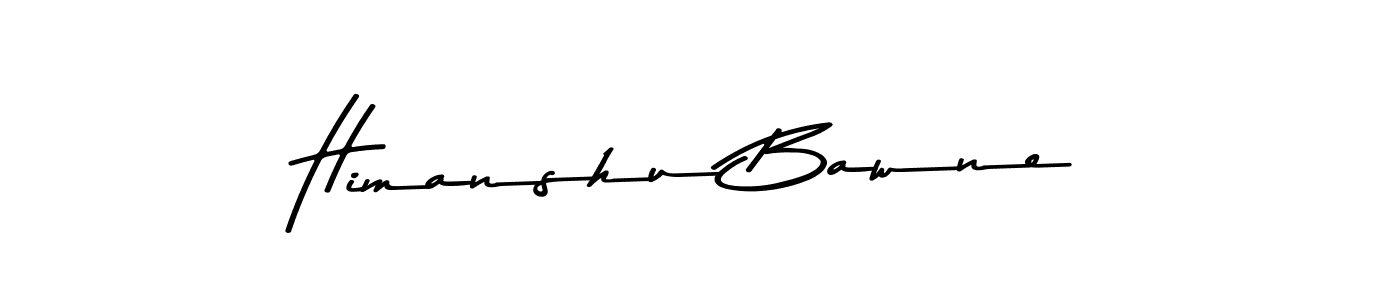 Himanshu Bawne stylish signature style. Best Handwritten Sign (Asem Kandis PERSONAL USE) for my name. Handwritten Signature Collection Ideas for my name Himanshu Bawne. Himanshu Bawne signature style 9 images and pictures png