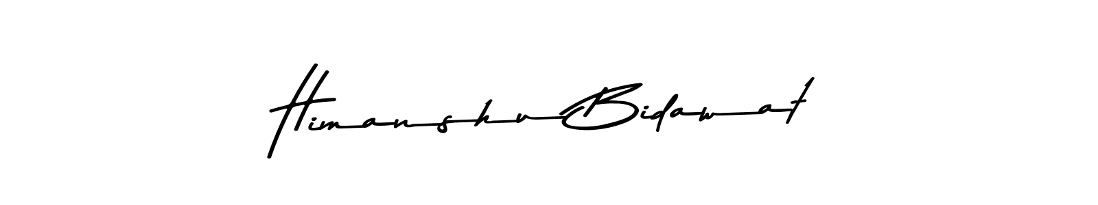 Make a beautiful signature design for name Himanshu Bidawat. With this signature (Asem Kandis PERSONAL USE) style, you can create a handwritten signature for free. Himanshu Bidawat signature style 9 images and pictures png