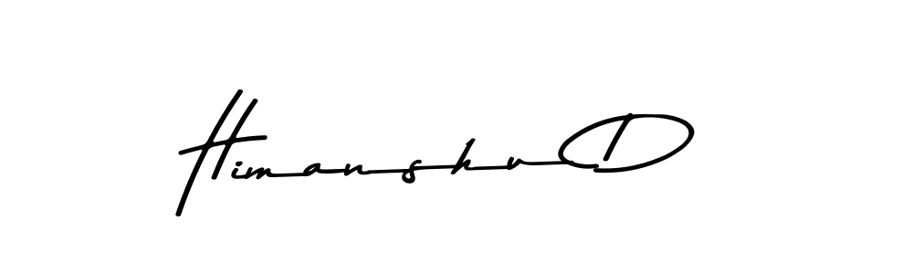 Use a signature maker to create a handwritten signature online. With this signature software, you can design (Asem Kandis PERSONAL USE) your own signature for name Himanshu D. Himanshu D signature style 9 images and pictures png