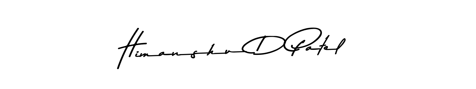 The best way (Asem Kandis PERSONAL USE) to make a short signature is to pick only two or three words in your name. The name Himanshu D Patel include a total of six letters. For converting this name. Himanshu D Patel signature style 9 images and pictures png