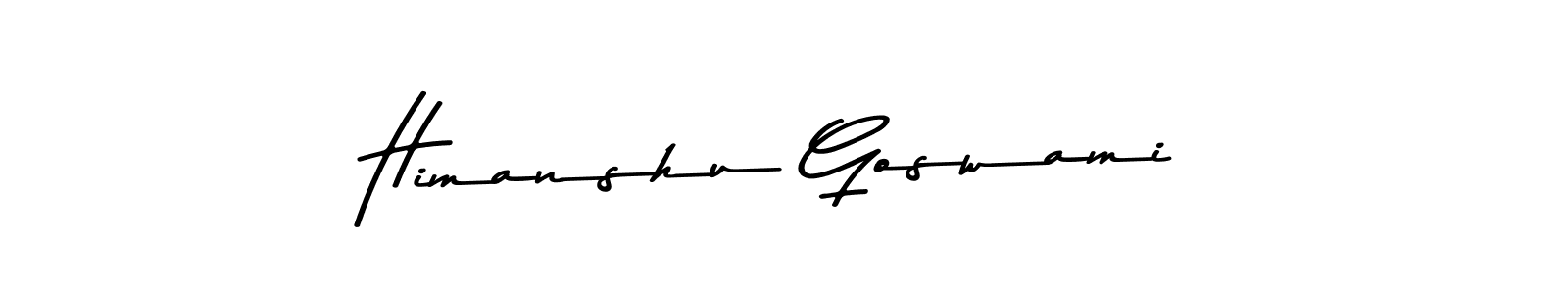 The best way (Asem Kandis PERSONAL USE) to make a short signature is to pick only two or three words in your name. The name Himanshu Goswami include a total of six letters. For converting this name. Himanshu Goswami signature style 9 images and pictures png