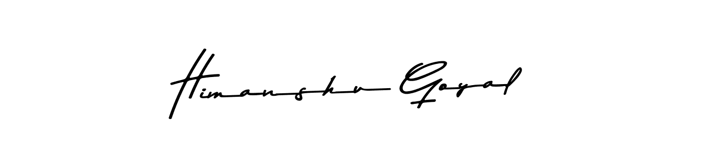 How to make Himanshu Goyal name signature. Use Asem Kandis PERSONAL USE style for creating short signs online. This is the latest handwritten sign. Himanshu Goyal signature style 9 images and pictures png