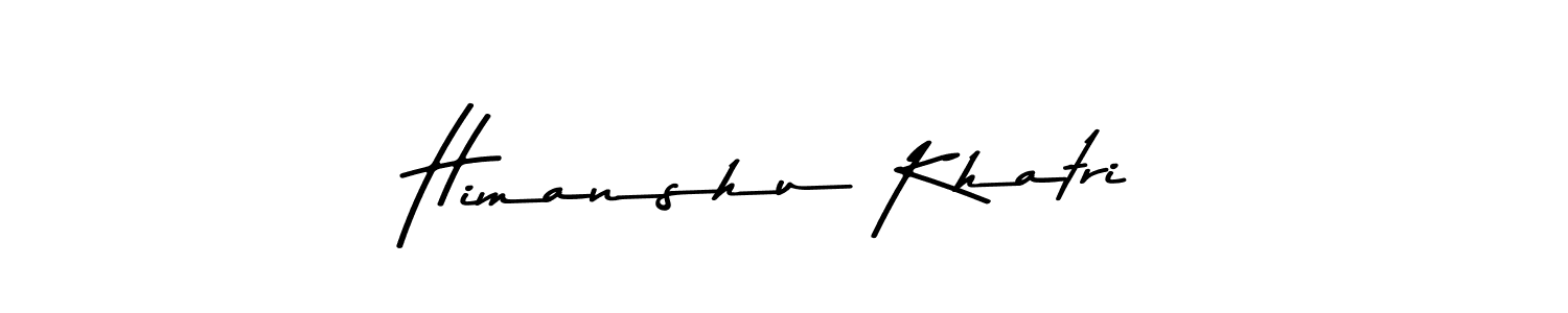 How to make Himanshu Khatri name signature. Use Asem Kandis PERSONAL USE style for creating short signs online. This is the latest handwritten sign. Himanshu Khatri signature style 9 images and pictures png
