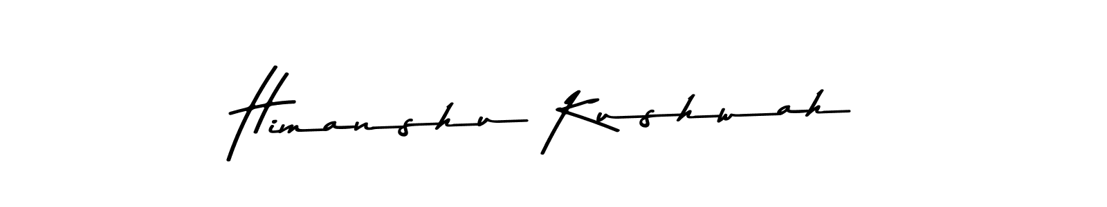 Make a beautiful signature design for name Himanshu Kushwah. With this signature (Asem Kandis PERSONAL USE) style, you can create a handwritten signature for free. Himanshu Kushwah signature style 9 images and pictures png