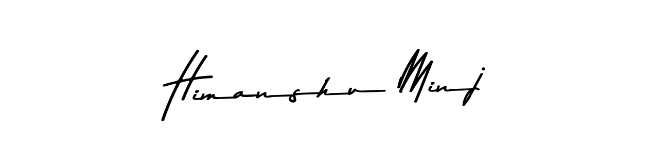 How to make Himanshu Minj signature? Asem Kandis PERSONAL USE is a professional autograph style. Create handwritten signature for Himanshu Minj name. Himanshu Minj signature style 9 images and pictures png