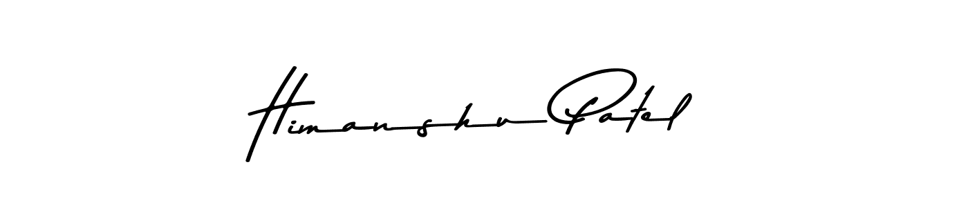 Design your own signature with our free online signature maker. With this signature software, you can create a handwritten (Asem Kandis PERSONAL USE) signature for name Himanshu Patel. Himanshu Patel signature style 9 images and pictures png