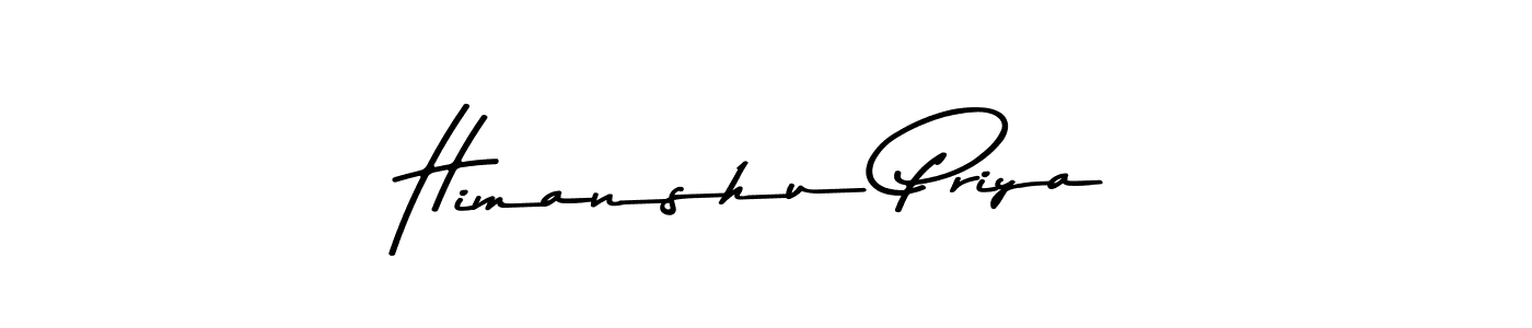 Make a beautiful signature design for name Himanshu Priya. With this signature (Asem Kandis PERSONAL USE) style, you can create a handwritten signature for free. Himanshu Priya signature style 9 images and pictures png