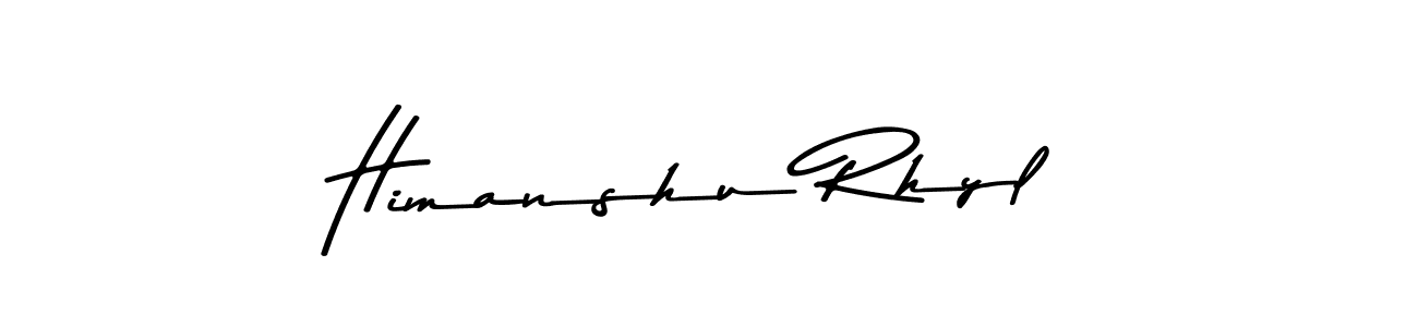 Make a beautiful signature design for name Himanshu Rhyl. Use this online signature maker to create a handwritten signature for free. Himanshu Rhyl signature style 9 images and pictures png