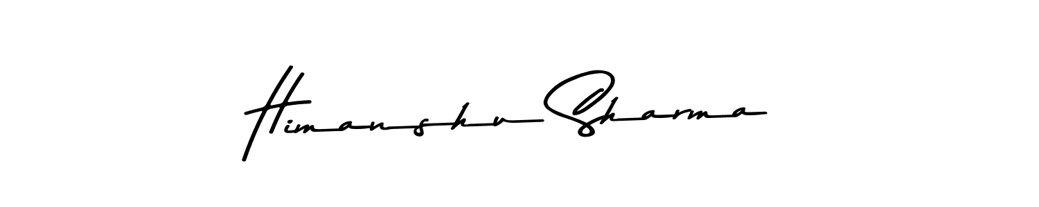 Make a beautiful signature design for name Himanshu Sharma. With this signature (Asem Kandis PERSONAL USE) style, you can create a handwritten signature for free. Himanshu Sharma signature style 9 images and pictures png