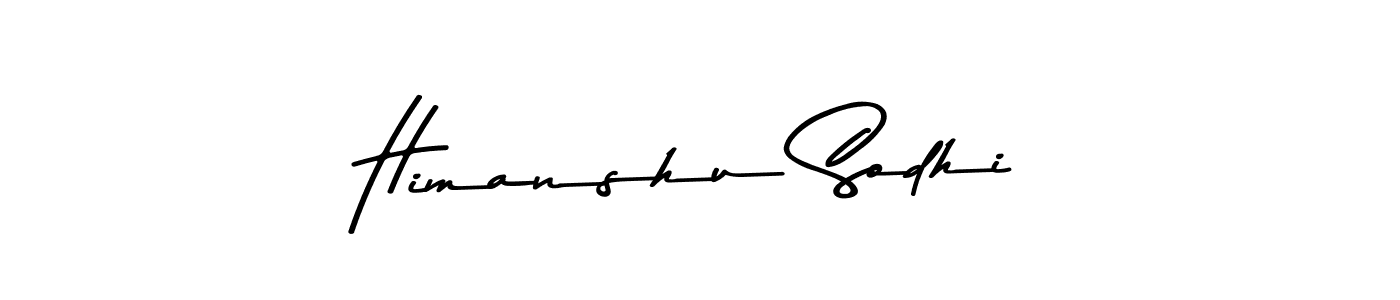 How to make Himanshu Sodhi name signature. Use Asem Kandis PERSONAL USE style for creating short signs online. This is the latest handwritten sign. Himanshu Sodhi signature style 9 images and pictures png