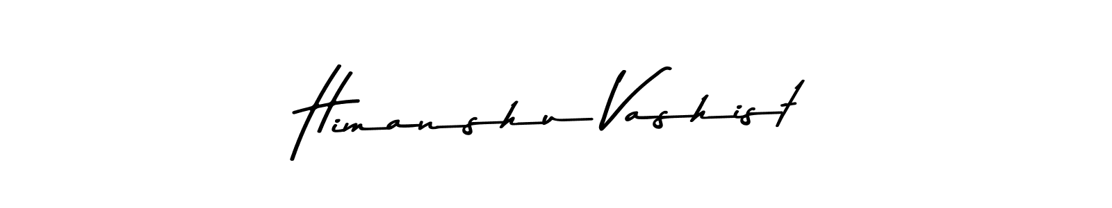 Create a beautiful signature design for name Himanshu Vashist. With this signature (Asem Kandis PERSONAL USE) fonts, you can make a handwritten signature for free. Himanshu Vashist signature style 9 images and pictures png