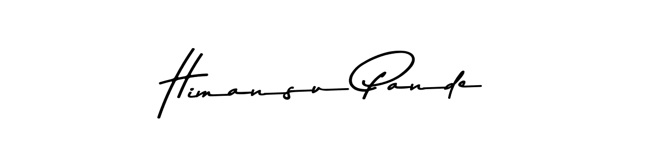 How to make Himansu Pande name signature. Use Asem Kandis PERSONAL USE style for creating short signs online. This is the latest handwritten sign. Himansu Pande signature style 9 images and pictures png