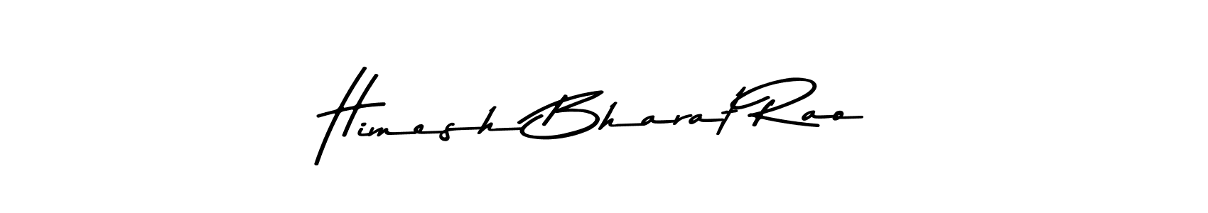How to make Himesh Bharat Rao name signature. Use Asem Kandis PERSONAL USE style for creating short signs online. This is the latest handwritten sign. Himesh Bharat Rao signature style 9 images and pictures png