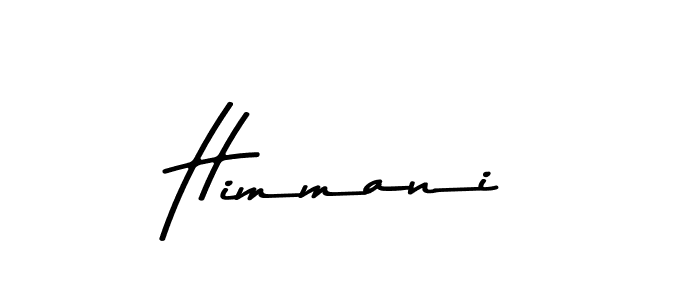 Design your own signature with our free online signature maker. With this signature software, you can create a handwritten (Asem Kandis PERSONAL USE) signature for name Himmani. Himmani signature style 9 images and pictures png