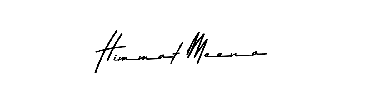 How to make Himmat Meena name signature. Use Asem Kandis PERSONAL USE style for creating short signs online. This is the latest handwritten sign. Himmat Meena signature style 9 images and pictures png