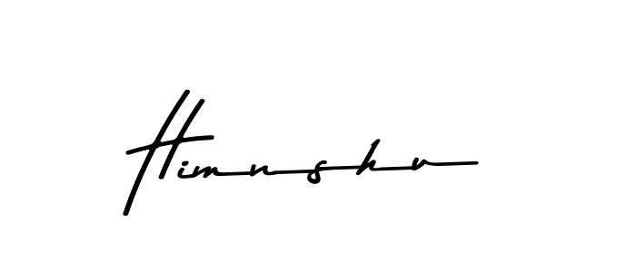 Make a beautiful signature design for name Himnshu. With this signature (Asem Kandis PERSONAL USE) style, you can create a handwritten signature for free. Himnshu signature style 9 images and pictures png
