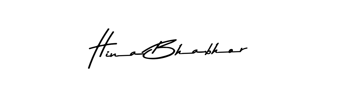 Create a beautiful signature design for name Hina Bhabhor. With this signature (Asem Kandis PERSONAL USE) fonts, you can make a handwritten signature for free. Hina Bhabhor signature style 9 images and pictures png