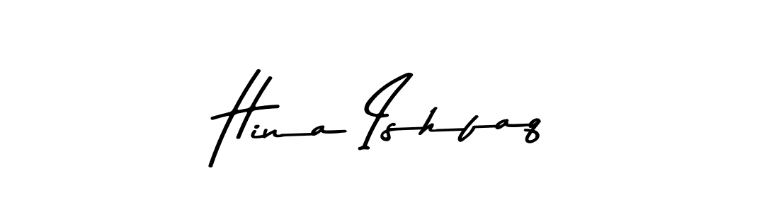 Use a signature maker to create a handwritten signature online. With this signature software, you can design (Asem Kandis PERSONAL USE) your own signature for name Hina Ishfaq. Hina Ishfaq signature style 9 images and pictures png