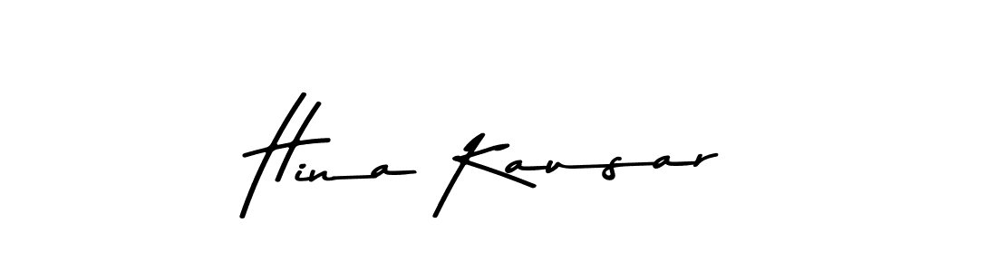 Make a beautiful signature design for name Hina Kausar. With this signature (Asem Kandis PERSONAL USE) style, you can create a handwritten signature for free. Hina Kausar signature style 9 images and pictures png