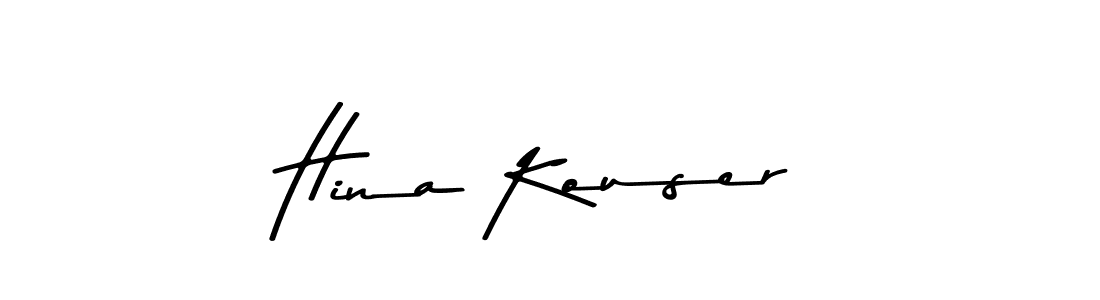 Make a beautiful signature design for name Hina Kouser. Use this online signature maker to create a handwritten signature for free. Hina Kouser signature style 9 images and pictures png