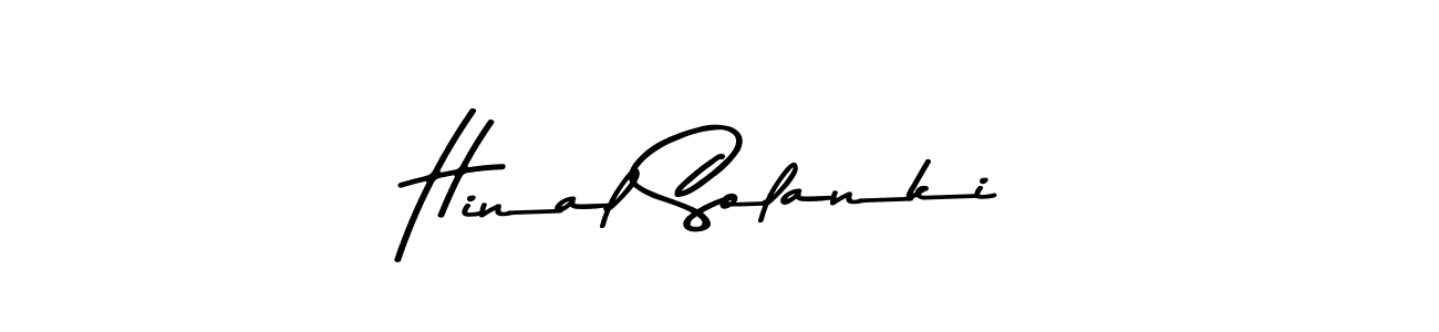 Make a beautiful signature design for name Hinal Solanki. With this signature (Asem Kandis PERSONAL USE) style, you can create a handwritten signature for free. Hinal Solanki signature style 9 images and pictures png