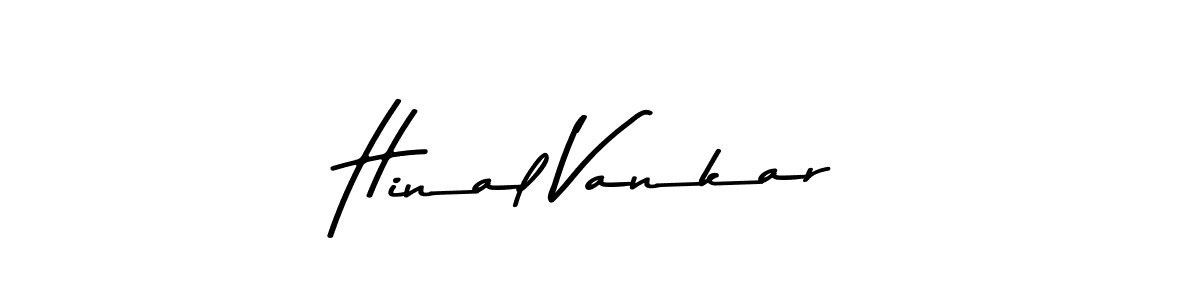 Make a beautiful signature design for name Hinal Vankar. Use this online signature maker to create a handwritten signature for free. Hinal Vankar signature style 9 images and pictures png