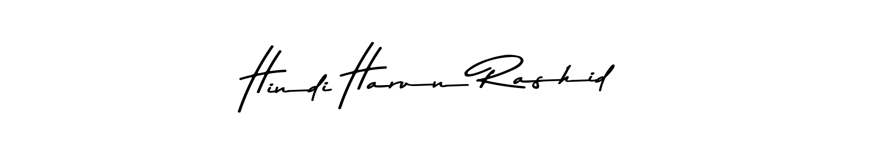 Use a signature maker to create a handwritten signature online. With this signature software, you can design (Asem Kandis PERSONAL USE) your own signature for name Hindi Harun Rashid. Hindi Harun Rashid signature style 9 images and pictures png